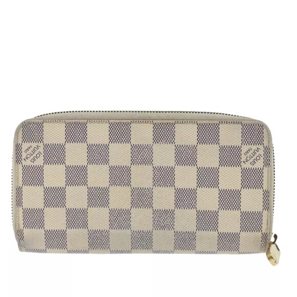 authenticity guaranteed LOUIS VUITTON Damier Azur Zippy Wallet Long Wallet - Picture 1 of 16